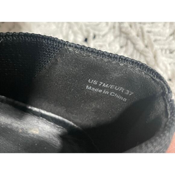 Vince Aston Solid Knit Fabric Slip On Sneakers Shoes Womens Size 7 M EU 37 Black